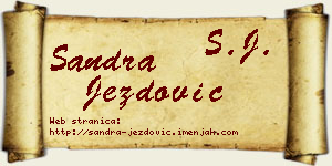 Sandra Jezdović vizit kartica